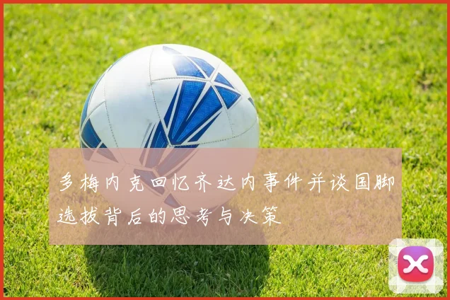 多梅内克回忆齐达内事件并谈国脚选拔背后的思考与决策